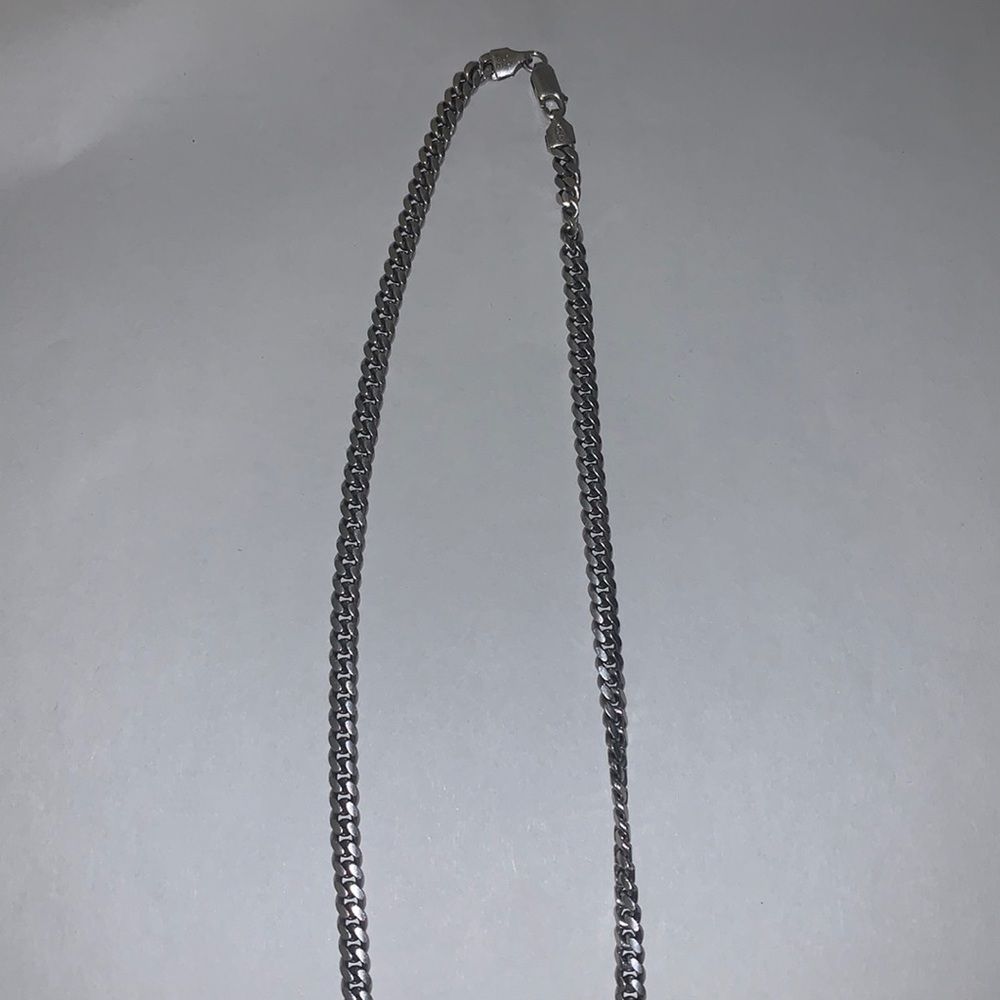 Silver Cuban link chain